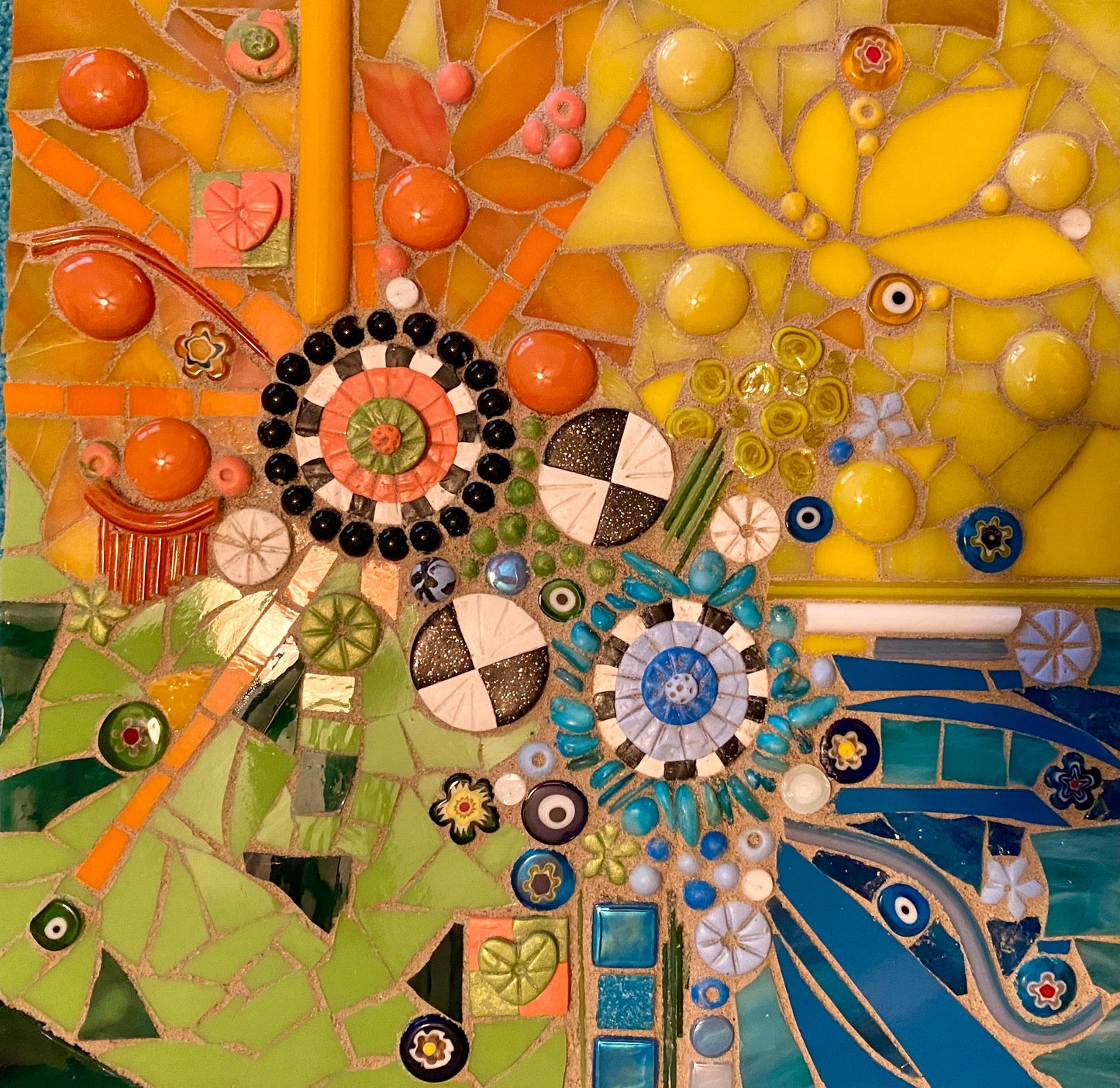 Colorful Pinwheels - Mosaic Art